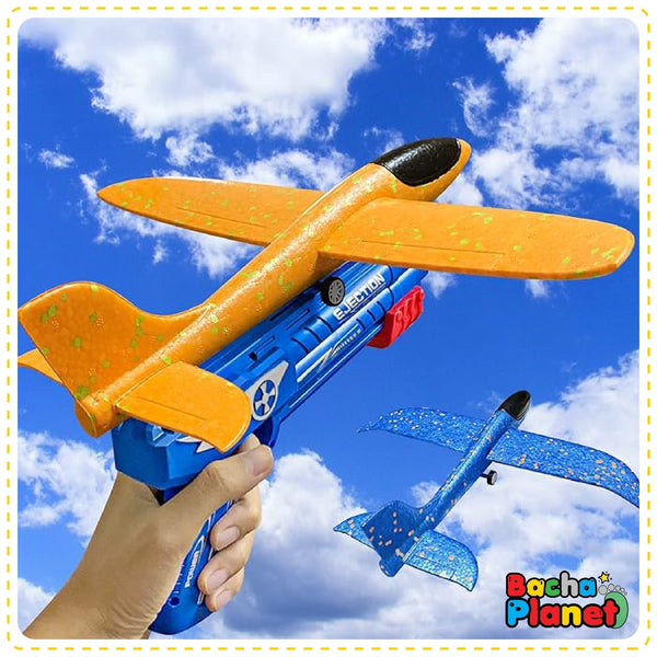 Airplane Toy Flying Toy for Kids One-Click Ejection Mode Glider Catapult Plane