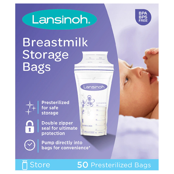 Lansinoh BREASTMILK STORAGE BAGS 50's