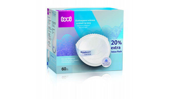 Lovi Discreet Elegance Breast Pads 60 Pcs White