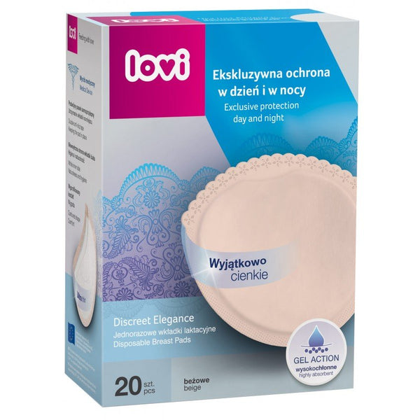 Lovi Discreet Elegance Breast Pads 20 Pcs Beige