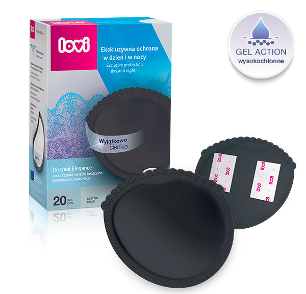 Lovi Discreet Elegance Breast Pads 20 Pcs Black