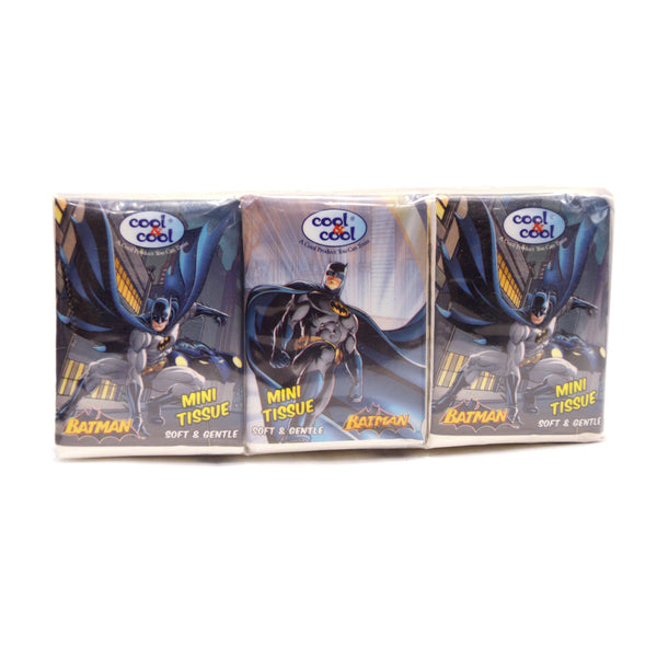 Cool & Cool Mini Tissue Batman 10S - Pack Of 6