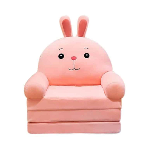 3 LAYER SOFA COMBED KIDS FOLDING SOFA Pink Bunny