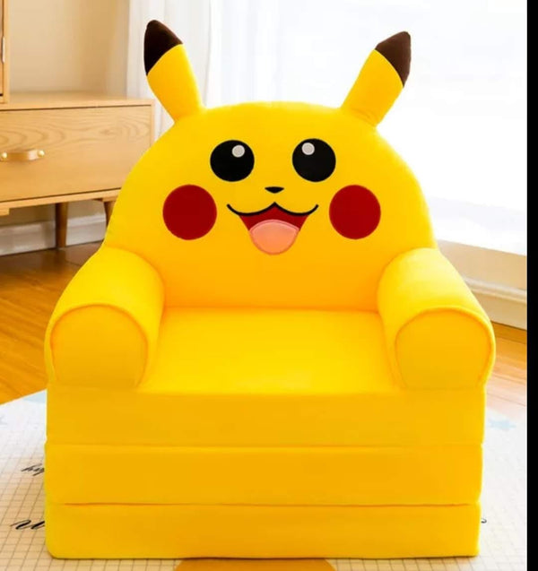 3 LAYER SOFA COMBED KIDS FOLDING SOFA-PICKACHU