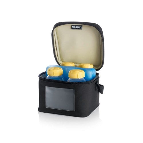 Medela Cooler Bag With 4 Breast Milk Bottle